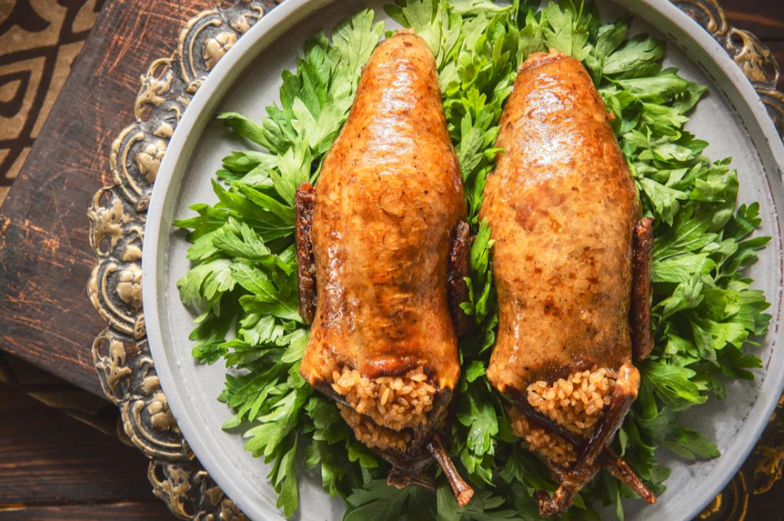 Stuffed pigeon